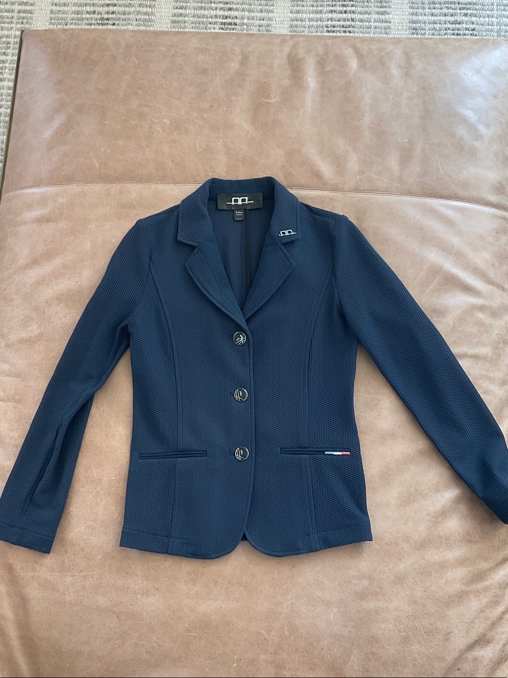 Girls' Navy Mesh Show Jacket